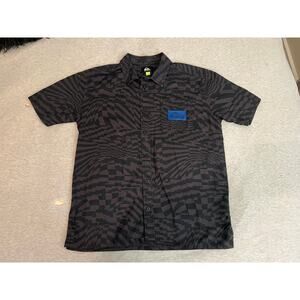 Quiksilver Radical Times Short Sleeve Shirt boys large surf skate button up